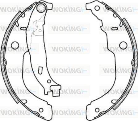 Woking Z4212.00 - Тормозные башмаки, барабанные unicars.by