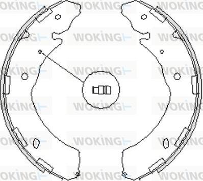 Woking Z4236.00 - Тормозные башмаки, барабанные unicars.by