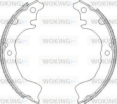 Woking Z4700.00 - Тормозные башмаки, барабанные unicars.by