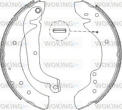 Woking Z4718.01 - Тормозные башмаки, барабанные unicars.by