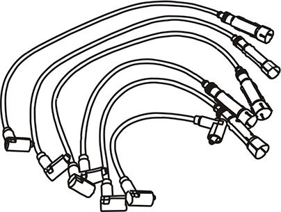WXQP 351865 - Комплект проводов зажигания unicars.by