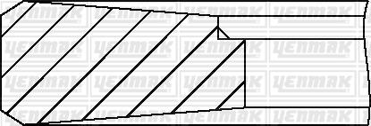 Yenmak 91-09003-000 - Комплект поршневых колец unicars.by