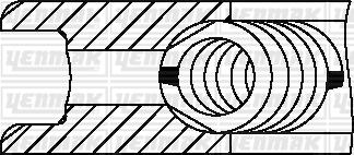 Yenmak 91-09755-000 - Комплект поршневых колец unicars.by