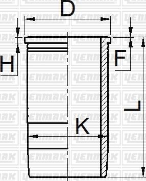 Yenmak 51-05602-000 - Гильза цилиндра unicars.by