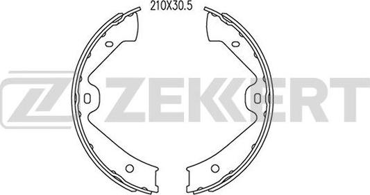 Zekkert BK-4087 - Комплект тормозных колодок, барабанные unicars.by