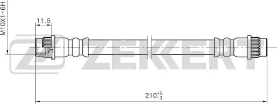 Zekkert BS-9456 - Тормозной шланг unicars.by