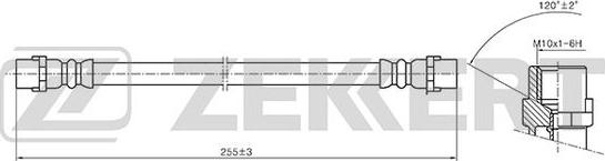 Zekkert BS-9410 - Тормозной шланг unicars.by