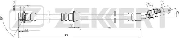 Zekkert BS-9515 - Тормозной шланг unicars.by