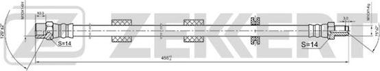 Zekkert BS-9011 - Тормозной шланг unicars.by