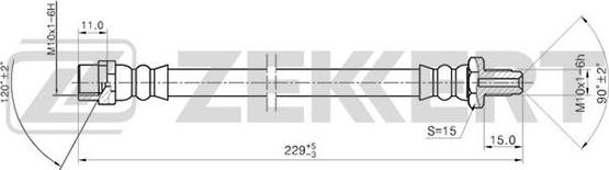 Zekkert BS-9194 - Тормозной шланг unicars.by