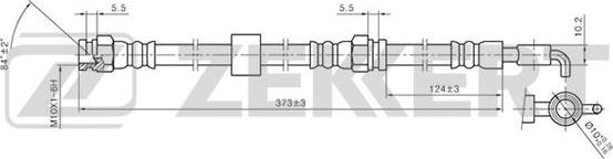 Zekkert BS-9170 - Тормозной шланг unicars.by