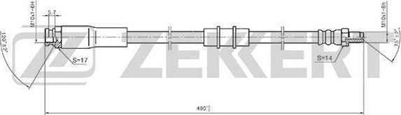 Zekkert BS-9387 - Тормозной шланг unicars.by