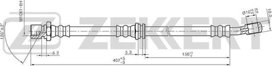 Zekkert BS-9251 - Тормозной шланг unicars.by