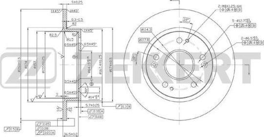 Zekkert BS-5962 - Тормозной диск unicars.by