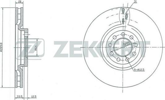 Zekkert BS-5447 - Тормозной диск unicars.by