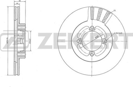 Zekkert BS-5502 - Тормозной диск unicars.by