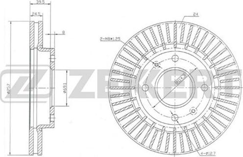 Zekkert BS-5687 - Тормозной диск unicars.by