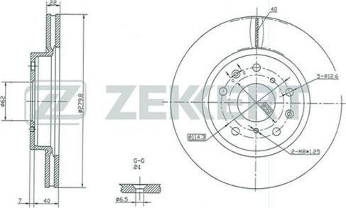 Zekkert BS-5045 - Тормозной диск unicars.by