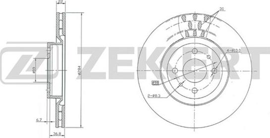 Zekkert BS-5011 - Тормозной диск unicars.by