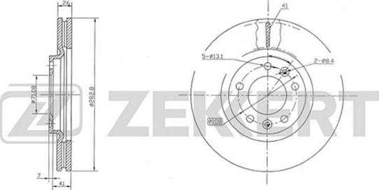 Zekkert BS-5038 - Тормозной диск unicars.by