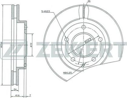 Zekkert BS-5149 - Тормозной диск unicars.by