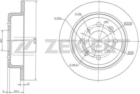 Zekkert BS-5131 - Тормозной диск unicars.by