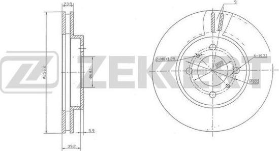 Zekkert BS-5817 - Тормозной диск unicars.by