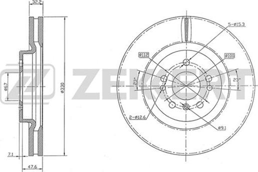 Zekkert BS-5838 - Тормозной диск unicars.by