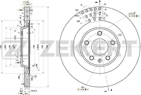 Zekkert BS-5876 - Тормозной диск unicars.by