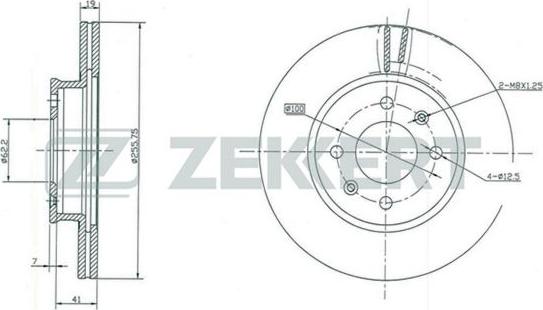 Zekkert BS-5390 - Тормозной диск unicars.by