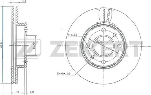 Zekkert BS-5391 - Тормозной диск unicars.by