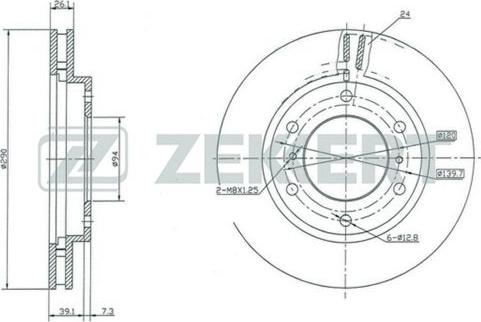 Zekkert BS-5319 - Тормозной диск unicars.by