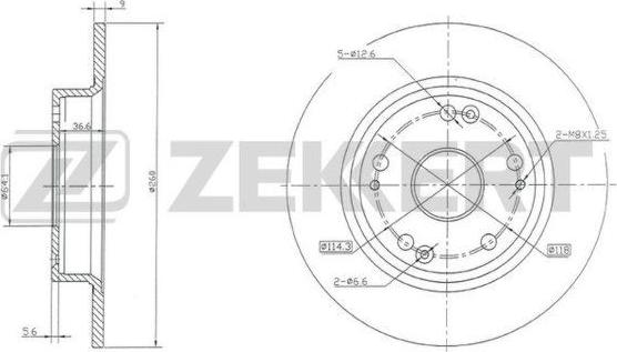 Zekkert BS-5338 - Тормозной диск unicars.by