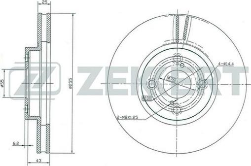 Zekkert BS-5379 - Тормозной диск unicars.by