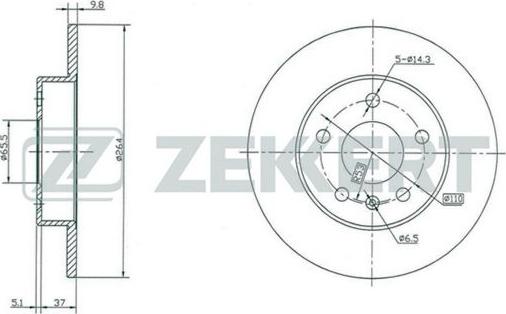 Zekkert BS-5246 - Тормозной диск unicars.by