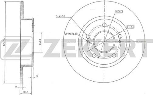 Zekkert BS-5206 - Тормозной диск unicars.by