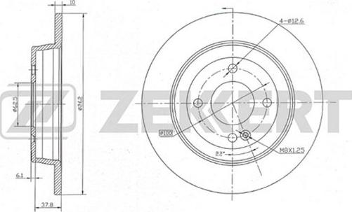 Zekkert BS-5275 - Тормозной диск unicars.by