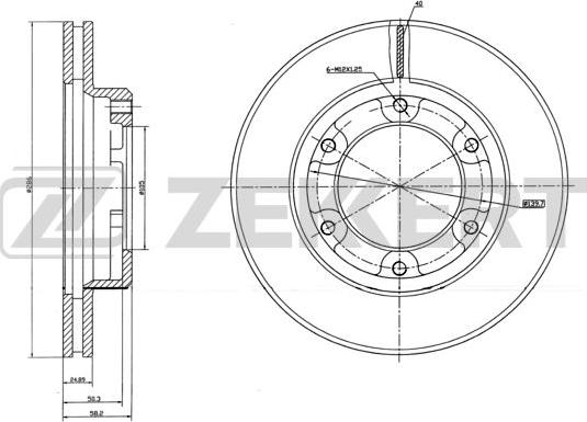 Zekkert BS-5759 - Тормозной диск unicars.by