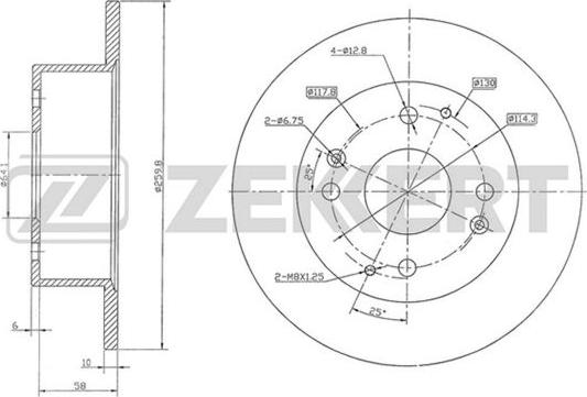 Zekkert BS-5762 - Тормозной диск unicars.by