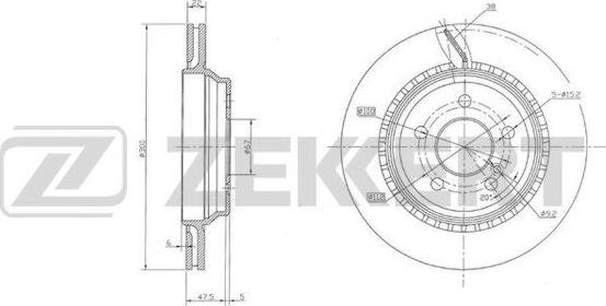 Zekkert BS-6126 - Тормозной диск unicars.by