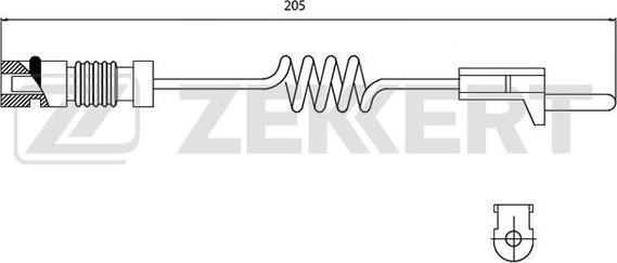 Zekkert BS-8014 - Сигнализатор, износ тормозных колодок unicars.by