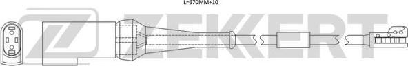 Zekkert BS-8117 - Сигнализатор, износ тормозных колодок unicars.by