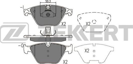 Zekkert BS-2946 - Тормозные колодки, дисковые, комплект unicars.by