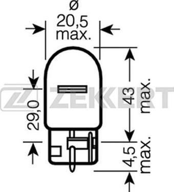 Zekkert LP-1150 - Лампа накаливания, фонарь указателя поворота unicars.by