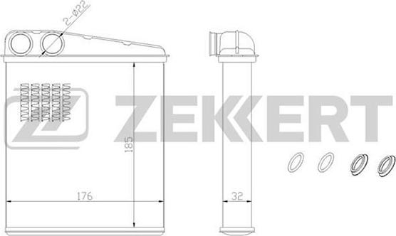 Zekkert MK-5054 - Теплообменник, отопление салона unicars.by