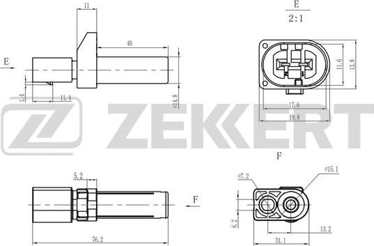 Zekkert SE-4040 - Датчик импульсов, коленвал unicars.by