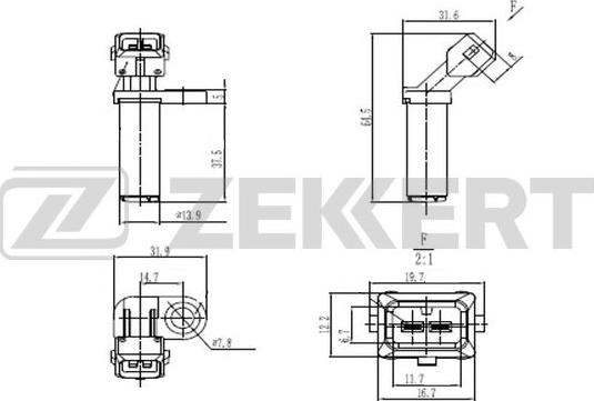 Zekkert SE-4047 - Датчик импульсов, коленвал unicars.by