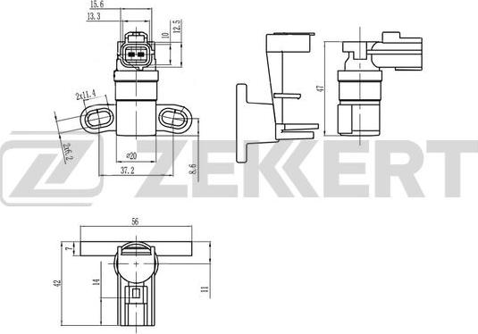 Zekkert SE-4059 - Датчик импульсов, коленвал unicars.by