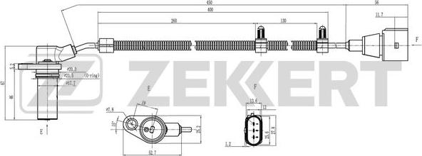 Zekkert SE-4067 - Датчик импульсов, коленвал unicars.by