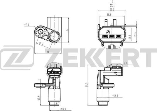 Zekkert SE-4070 - Датчик импульсов, коленвал unicars.by